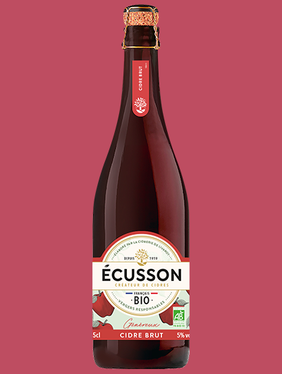 Ecusson - Cidre doux bio 2,5% (75cl) commandez en ligne avec Flink !